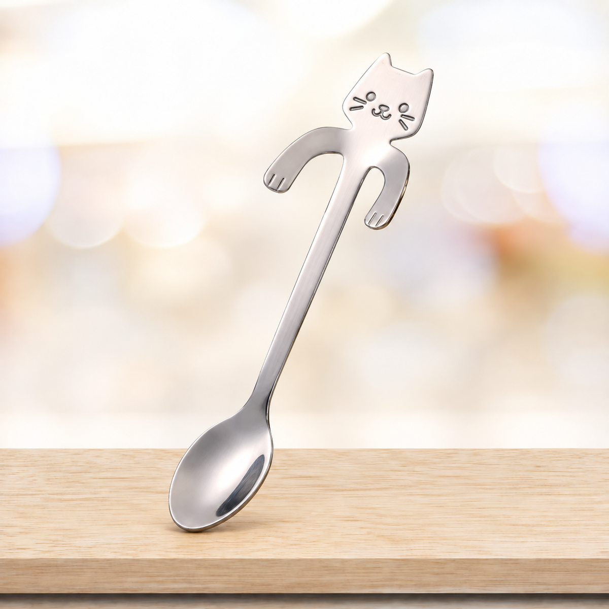 Colher de Inox Gatinho para Chávena