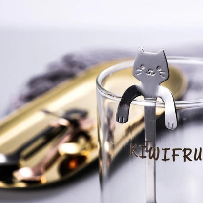 Colher de Inox Gatinho para Chávena