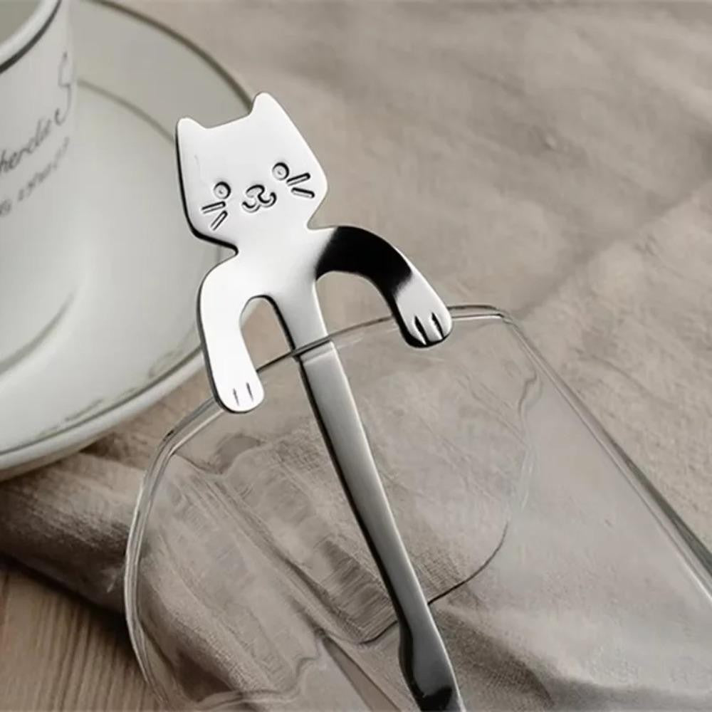 Colher de Inox Gatinho para Chávena