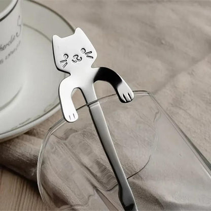 Colher de Inox Gatinho para Chávena