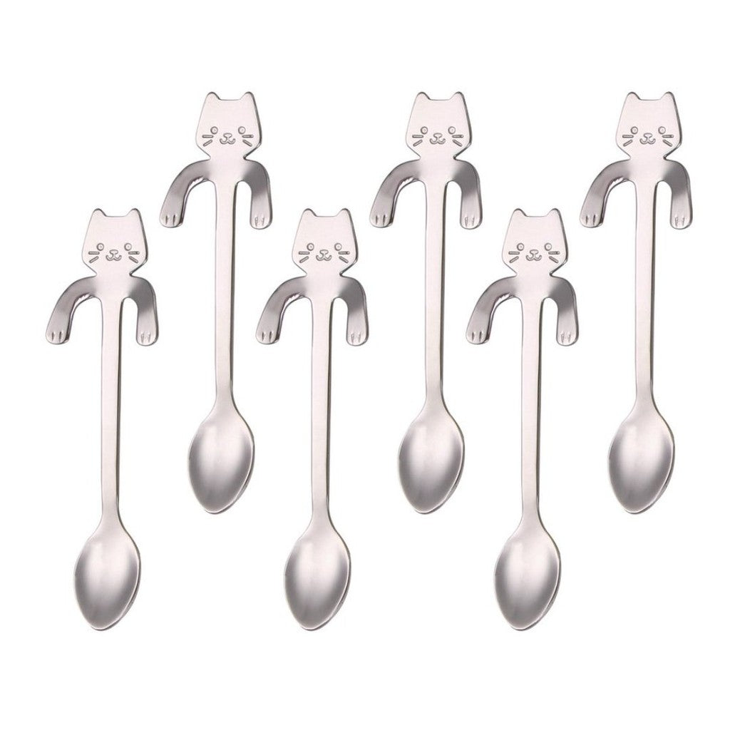 Colher de Inox Gatinho para Chávena