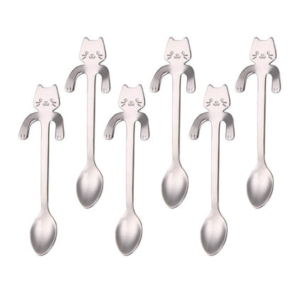 Colher de Inox Gatinho para Chávena
