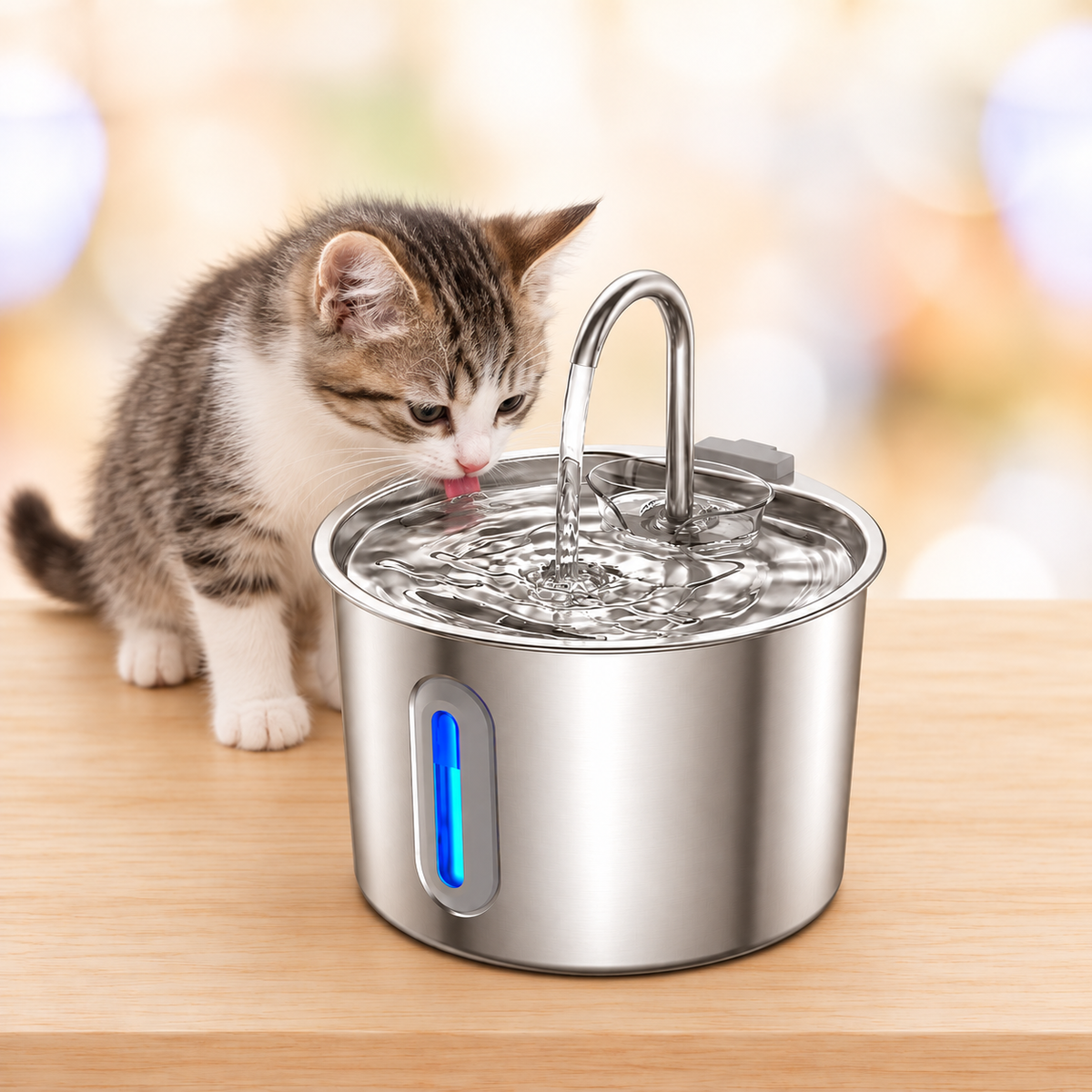 Fonte de Água Inox para Gatos 2,2 L