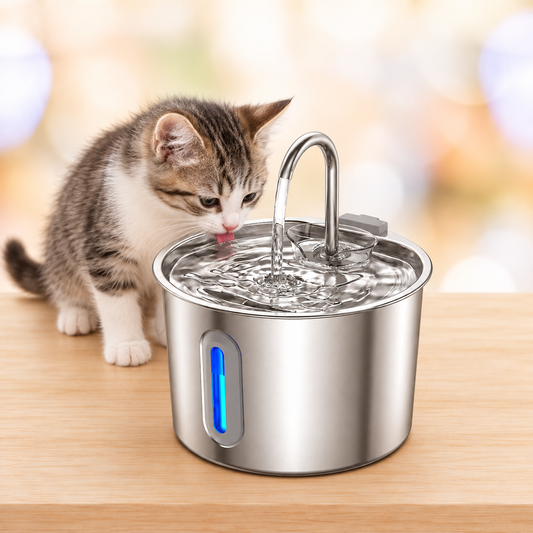 Fonte de Água Inox para Gatos 2,2 L