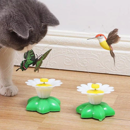 Electric Butterfly Cat Toy Shake Rotating Flying Automatic Humming Bird