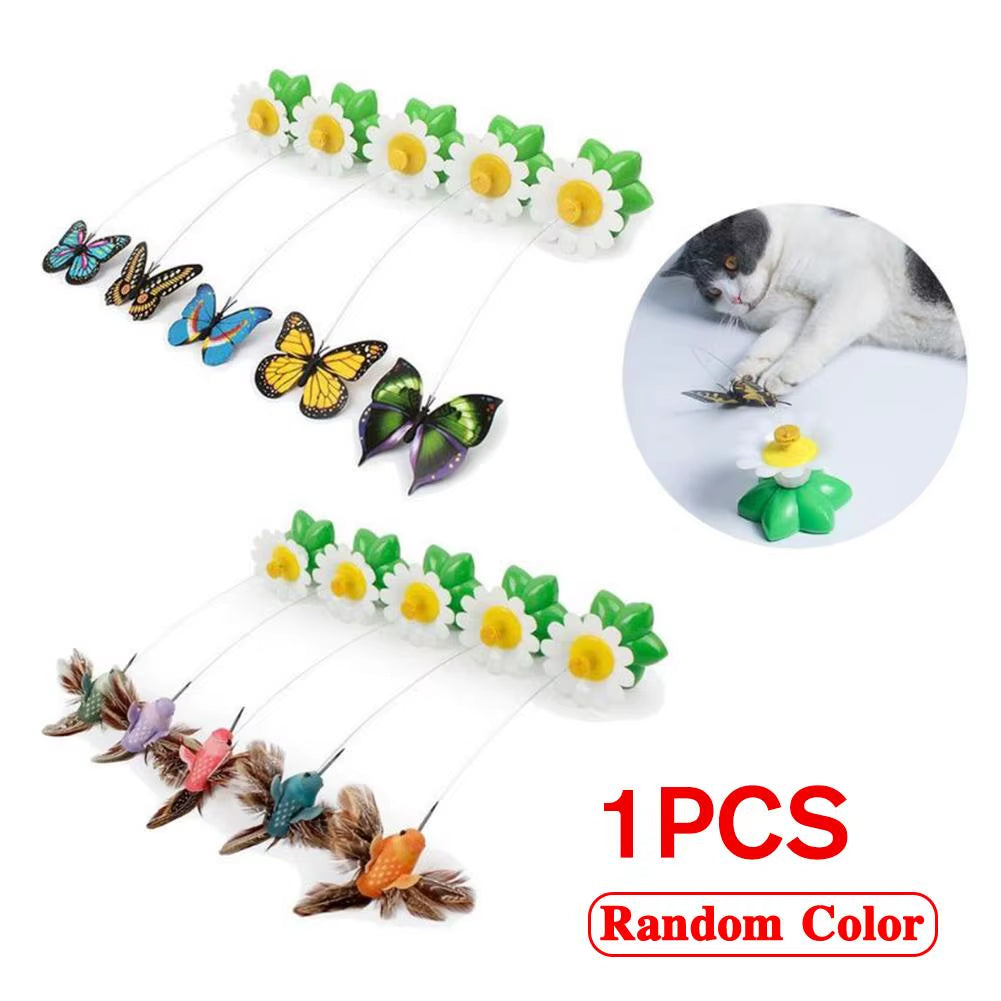 Electric Butterfly Cat Toy Shake Rotating Flying Automatic Humming Bird