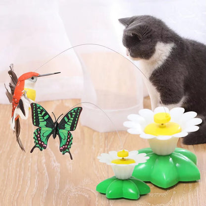 Electric Butterfly Cat Toy Shake Rotating Flying Automatic Humming Bird